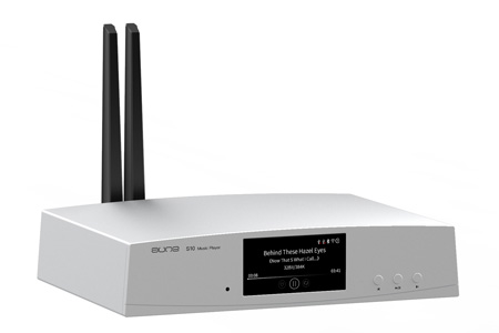 Aune S10N Lecteur réseau WiFi Bluetooth aptX HD LDAC 32bit 768kHz DSD512 Argent<span id=