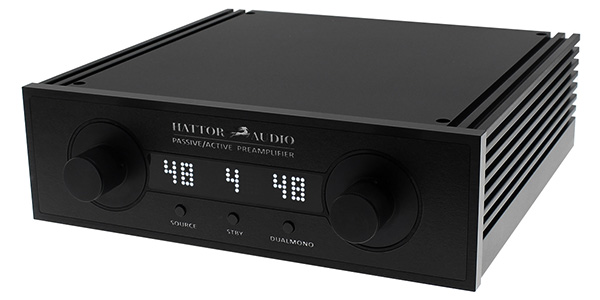Hattor Audio Préamplificateur Passif / Actif Haute Fidélité Symétrique Takman REX OPA2134 Noir
