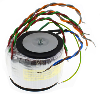 Transformateur torique 168VA 2x15V 3.5A 2x9V 3.5A écran électrostatique