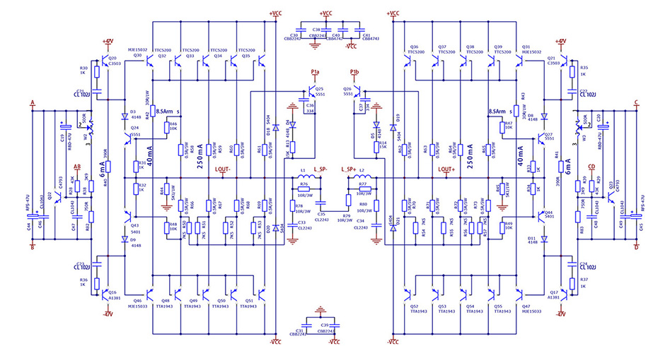 Tonewinner AD-1PA Amplificateur stéréo Class A 2x300W 8 Ohm