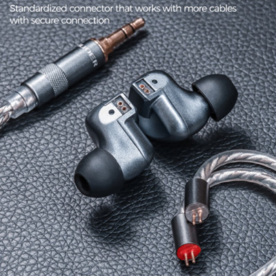 LETSHUOER S12 Écouteurs Intra-Auriculaires IEM Dynamique Membrane Planaire 16 Ohm 102dB 20Hz-30kHz