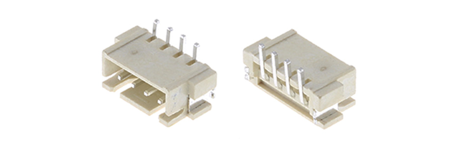 Connecteur Embase XH 2.54mm Mâle 4 Voies Coudé (Unité)