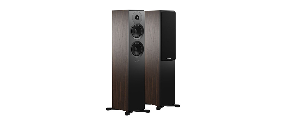 DYNAUDIO EMIT 30 Column Speakers 2.5 Way 87dB 39Hz - 35kHz Walnut (Pair)