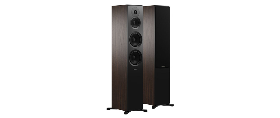 DYNAUDIO EMIT 50 Column Speakers 3 Way 86dB 28Hz - 35kHz Walnut (Pair)