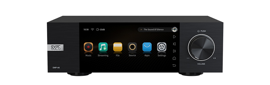 EVERSOLO DMP-A6 Streamer 2xES9038Q2M WiFi DLNA AirPlay 2 Roon Bluetooth 5.0 aptX HD 32bit 768kHz DSD512 MQA