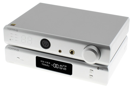 Pack Topping Amplificateur Casque A90 Discrete + DAC D90SE + Câbles XLR TCX1 25cm Argent
