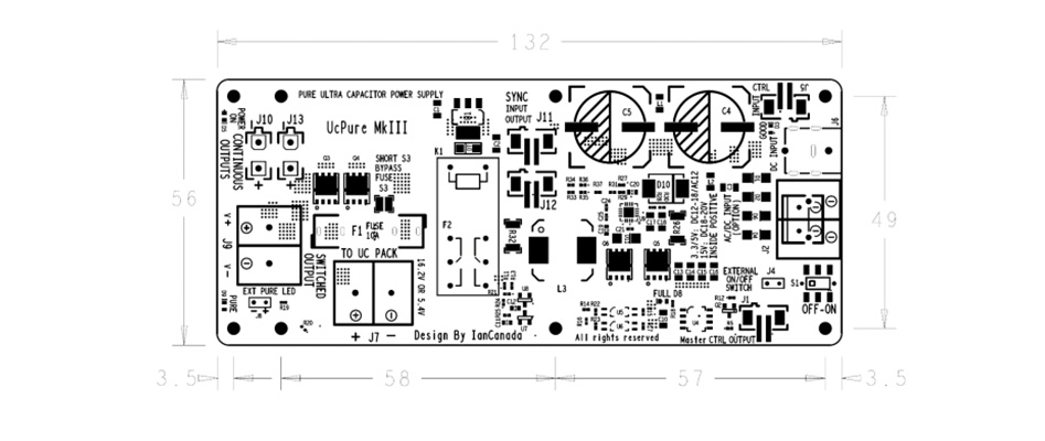 IAN CANADA UCPURE MKIII Module d'Alimentation à Supercondensateurs Class A 5V