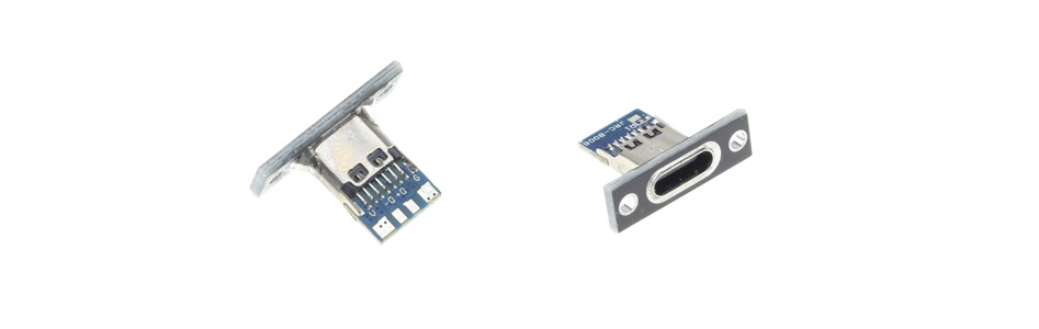 Female USB-C 3.0 Connector SMT with PCB