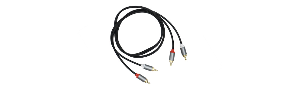 Câble de modulation Stéréo Plaqué Or RCA-RCA 2m