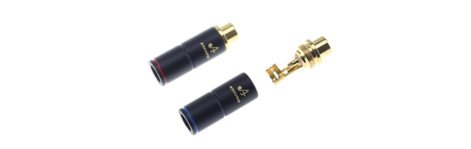 ATAUDIO Q8RF Connecteur RCA Femelle Ø7.5mm (La paire)