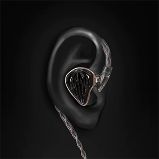 HIDIZS MS5 Ecouteurs Intra-Auriculaires IEM 5.3 Ohm 104dB 20Hz-40kHz Noir