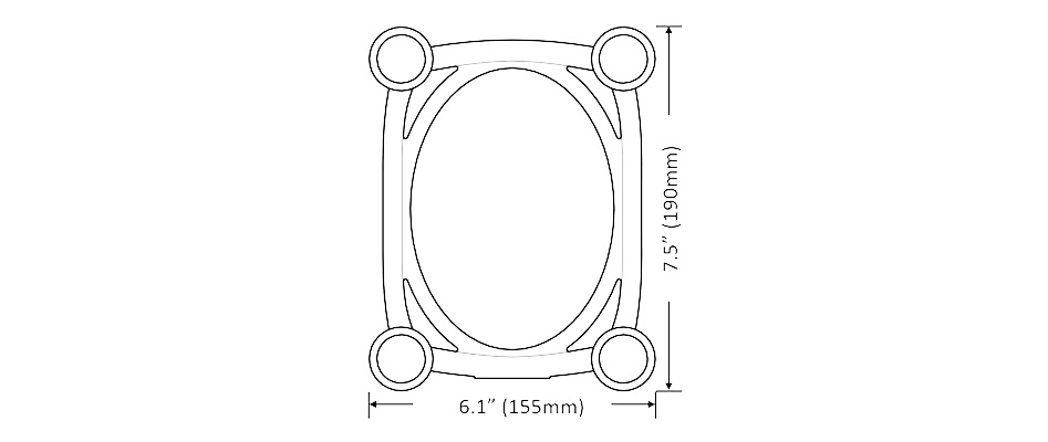 ISOACOUSTICS ISO-155 Support d'Enceintes 155x190x76mm 18kg Noir (La paire)