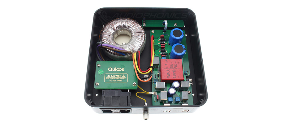 QULOOS QP02 Alimentation Linéaire Régulée Faible Bruit Double 12V 5A Noir