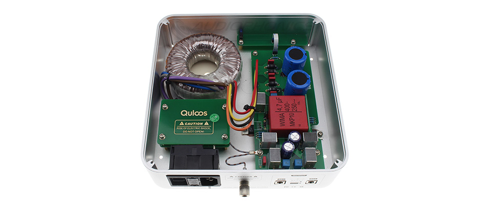 QULOOS QP02 Alimentation Linéaire Régulée Faible Bruit Double 12V 5A Argent