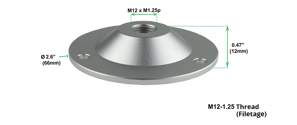 ISOACOUSTICS B&W PLATE Adaptateur Gaia pour Enceintes B&W Nautilus / Diamond