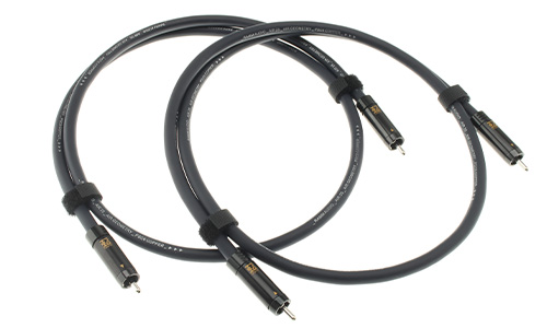 RAMM AUDIO AIR 25 Câbles de modulation RCA-RCA Cuivre OFHCC Plaqué Rhodium 1m (La paire)