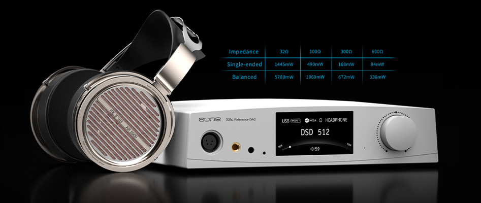 AUNE S9C PRO DAC 2x ES9068AS Amplificateur Casque Discret 5w Bluetooth LDAC aptX HD 32bit 768kHz DSD512 MQA16x Noir