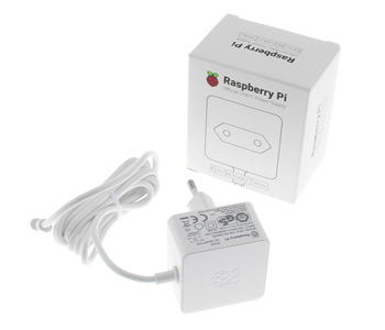 RASPBERRY PI Adaptateur Secteur Alimentation 100-240V AC vers 5V / 3A USB-C Blanc