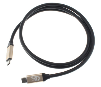 Câble USB 3.2 USB-C Mâle vers USB-C Mâle USB-PD 100W 20Gbps 4K 60Hz 2m
