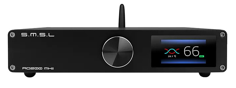 AMP25.2 Amplificateur Intégré Class AB 2x30W 4 Ohm Bluetooth 5.0 AptX HDMI  ARC Noir - Audiophonics