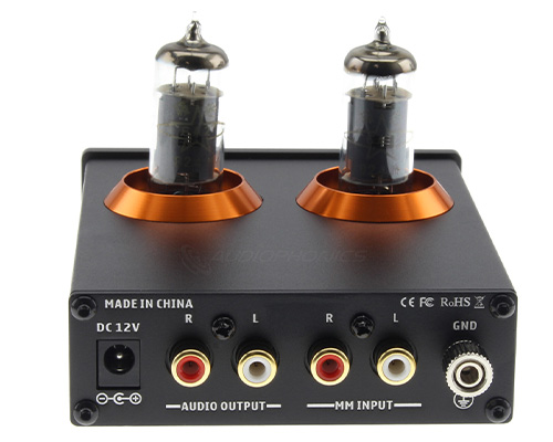 FOSI AUDIO BOX X2 Préamplificateur Phono MM à Tubes 6A2 Stéréo Noir