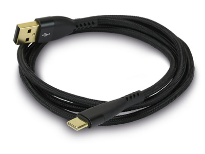 Câble USB-A Mâle vers USB-C Mâle Cuivre Plaqué Or 1m