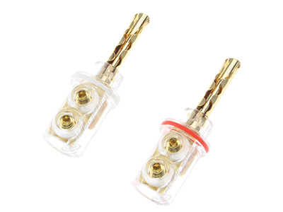 Banana Plugs BFA 24k Gold-Plated Ø8mm (Pair)