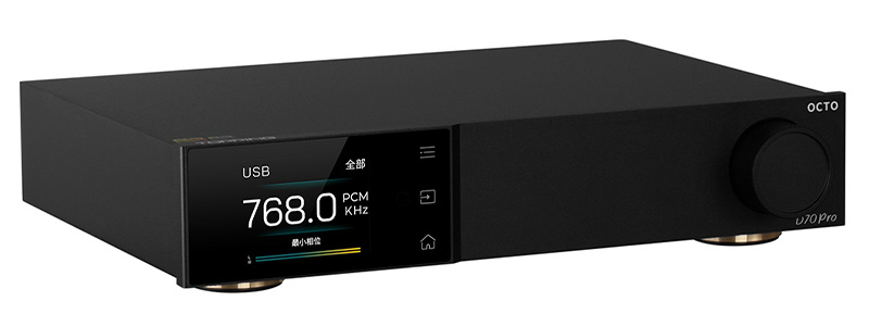 TOPPING D70 PRO OCTO DAC 8x CS43198 XMOS XU316 Bluetooth 5.1 LDAC aptX-Adaptative 32bit 768kHz DSD512 Noir