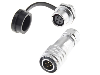 SF12 Connectors 4 Pole Male / Female Lockable Ø6mm