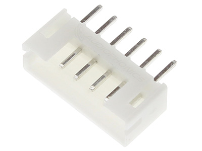 PH 2.0mm Male Socket 6 Channels White (Unit)