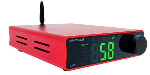 O-NOORUS D3 Amplificateur Class D TPA3255 Bluetooth 5.0 2x300W @4Ω