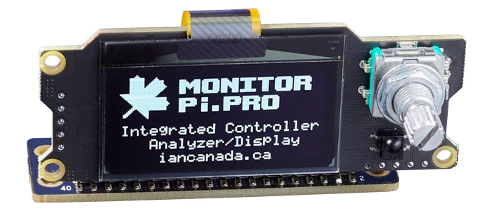 Ian Canada MonitorPi Pro Centre de Contrôle et Analyseur de Signal avec Écran pour Raspberry Pi