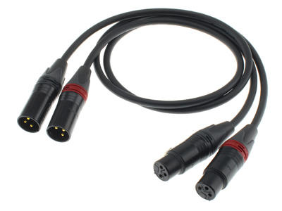 Audiophonics Wire Câble XLR de modulation XLR stéréo plaqué or 3m