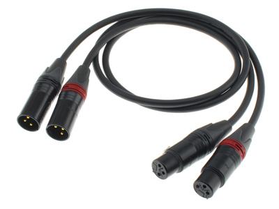 Audiophonics Wire Câble XLR de modulation XLR stéréo plaqué or 75cm