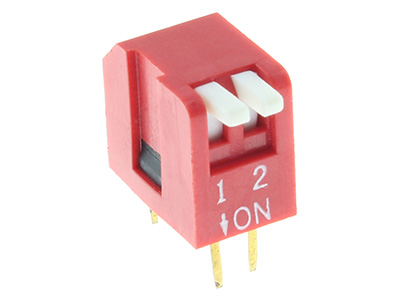 2-pole DIP switch 2xON-OFF