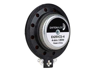 Dayton Audio EX25VCS-4 IMS™ Speaker Exciter 20W 4 Ohm Ø25mm
