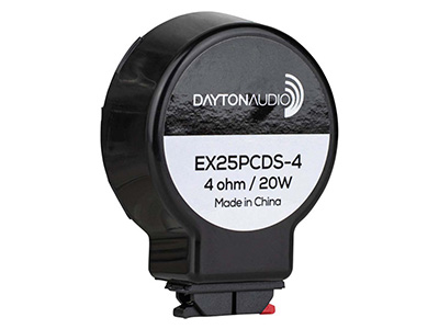 Dayton Audio EX25PCDS-4 IMS™ Speaker Exciter 20W 4 Ohm Ø25mm