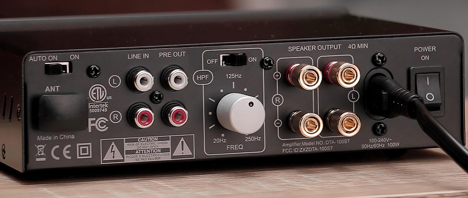 Dayton Audio DTA-100ST Class D Stereo Amplifier Bluetooth 5.0 2x 35W @ 4Ω