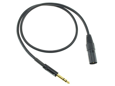 Câble de Modulation Symétrique Jack 6.35mm TRS Mâle vers XLR 3 Pôles Mâle Cuivre OFC 75cm (La paire)