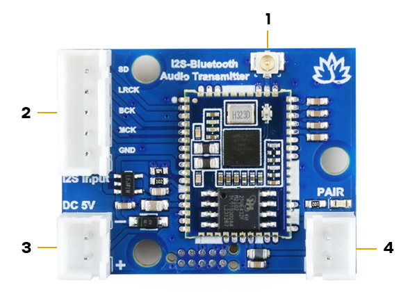 Tinysine TSA7551B Amplificateur Mono TDA7498E DSP ADAU1701 Bluetooth 5.0 aptX 170W 4 OhmTinysine TSA5001 Module émetteur Bluetooth 5.3 I2S aptX HD