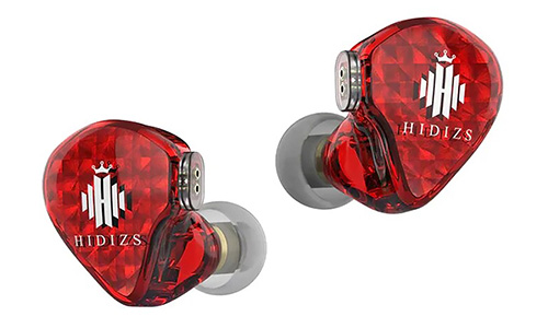 HIDIZS MS1 GALAXY Écouteurs Intra-Auriculaires IEM Dynamique Ø10mm 32Ω 108dB 20Hz-40kHz Rouge