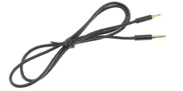 Câble Jack 3.5mm Mâle vers Jack 2.5mm Mâle Mono Plaqué Or 1m