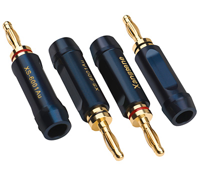 XANGSANE XS-6002AU Banana plugs Gold-plated pure copper Ø7.5mm (Set x4)