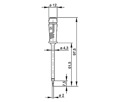 HIRSCHMANN Voltage Test Touch Tip Red