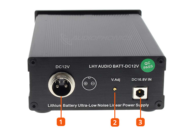 LHY AUDIO BATT-DC Regulated linear power supply on battery 12V 2A