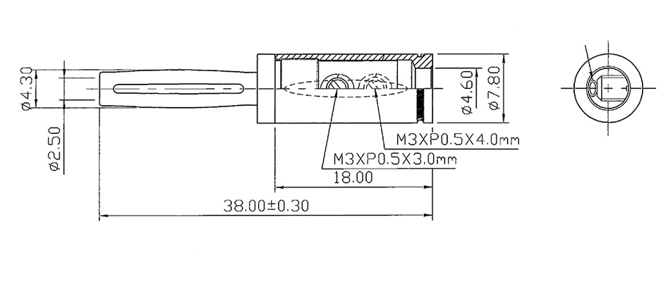 ETI BRIO Fiches Bananes Cuivre Tellurium Plaqué Rhodium Ø16 x 55mm (La Paire)