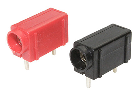 PCB Connectors for 4mm Banana Plugs Silver-Plated (Pair)