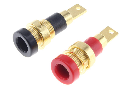 Sockets for 4mm Banana Plugs Gold-Plated (Pair)