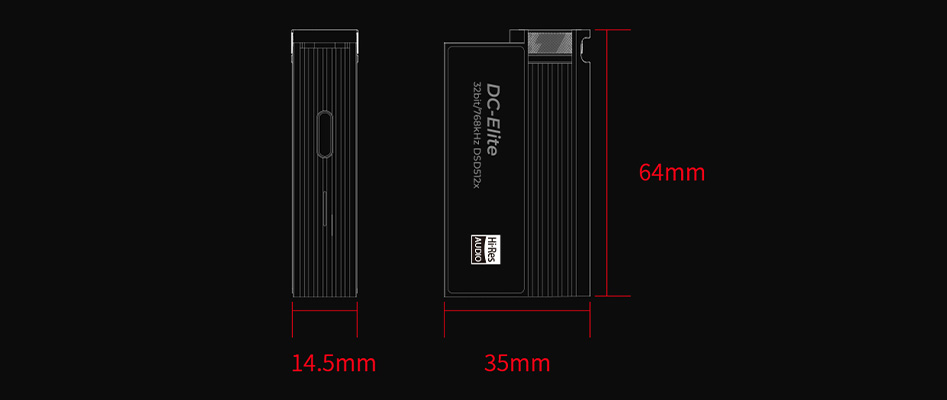 Les dimensions du Ibasso DC Elite