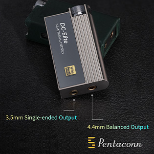 Outputs of the Ibasso DC Elite portable DAC / Headphone amplifier